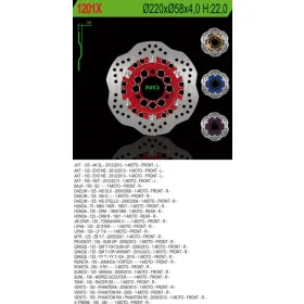 NG Front Brake Disc 220X58X4mm Daelim / Peugeot 125cc 98-11