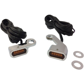 DRAG SPECIALTIES LED Handlebar Marker Lights Harley Davidson FLDE / FLFB / FLFBS / FLHC / FLHCS 1584-1923cc 09-24