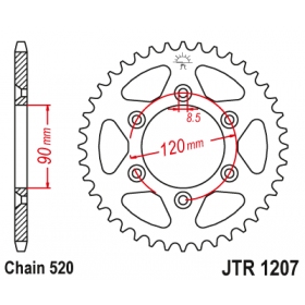 Rear sprocket JTR1207