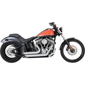 VANCE & HINES Shortshots Staggered Exhaust System Chrome arley Davidson FXS / FLSTFB / FLSTC / FLS 1690-1800cc 12-17