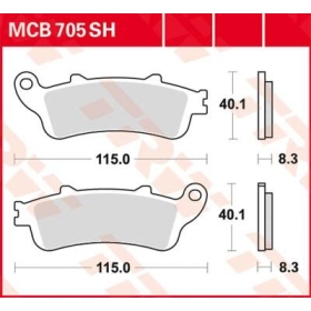 TRW SH Series Sindered Rear Brake Pads Honda CB / CBR / NT / ST / VFR / VT / XL 650-1800cc 98-17
