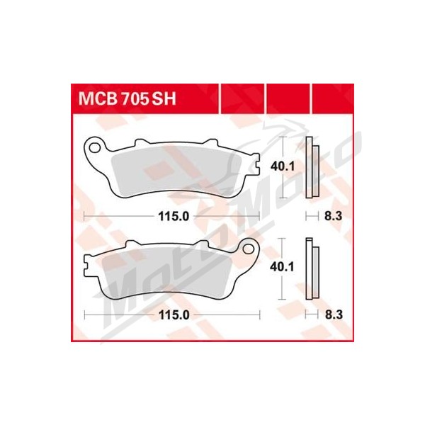 TRW SH Series Sindered Rear Brake Pads Honda CB / CBR / NT / ST / VFR / VT / XL 650-1800cc 98-17
