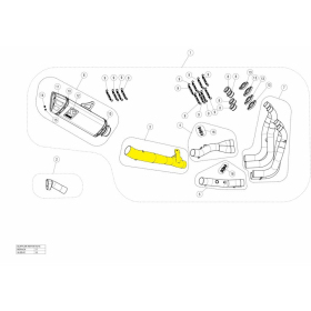 AKRAPOVIC Y Pipe Stainless Steel Suzuki GSX 1300R 21-24