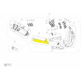 AKRAPOVIC Y Pipe Stainless Steel Suzuki GSX 1300R 21-24