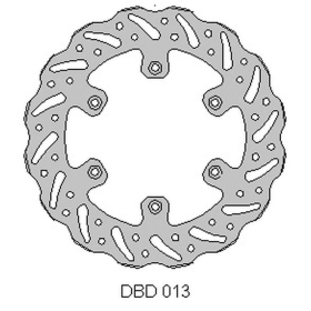 Delta braking rear disc (220x100x4mm) Kawasaki KX 125-250 89-02