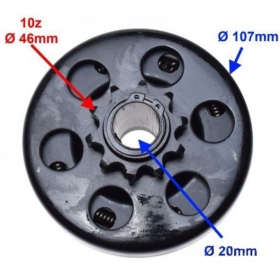 Sankabos kompl. HONDA GX160 / GX200 / GO-KART / LIFAN 160-200cc 4T 10T 420H Ø20/107