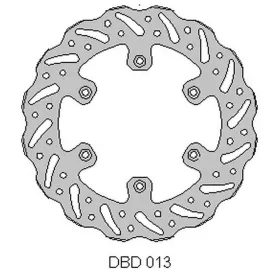 Delta braking rear disc (220x100x4mm) Kawasaki KX 125-250 89-02