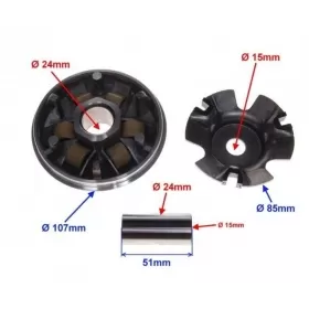 Variator kit GY6 125-150cc 4T