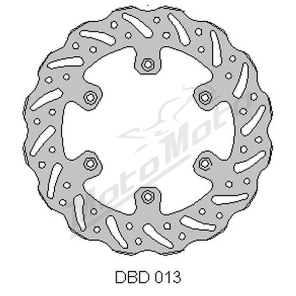 Delta braking rear disc (220x100x4mm) Kawasaki KX 125-250 89-02