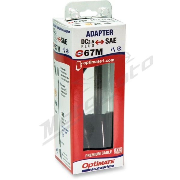 TECMATE OptiMate™ Charger Cable Adapter SAE to DC 2,5mm