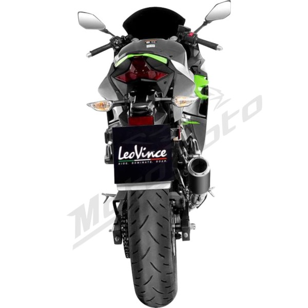 LEOVINCE LV Corsa Black Edition Slip-On Muffler KAWASAKI Z 400-500 19-25/EX 400 18-23