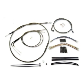 MAGNUM SHIELDING Sterling Chromite Cables / Lines Kit 38/43cm Harely Davidson FLTRK / FLTRU / FLTRX / FLTRXSE 1750/1923 17-20
