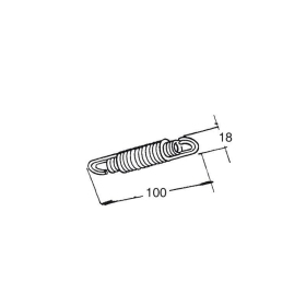 Springs BUZZETTI UNIVERSAL 100x18mm 2pcs