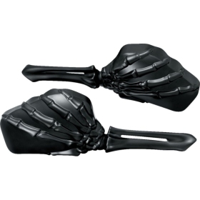 KURYAKYN Skeleton  Universal Black Mirrors 2pcs