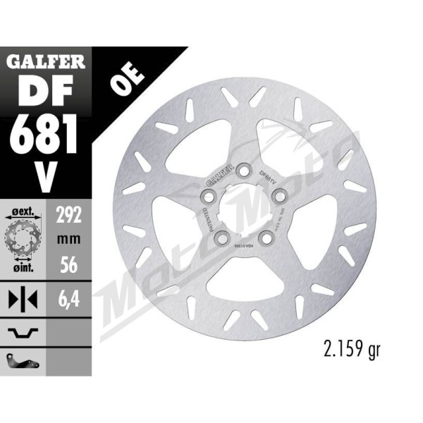 GALFER Brake Rotor Fixed Round Harley Davidson FLS / FLST / FLSTC / FLSTCI / FLSTF 1340-1923cc 00-17