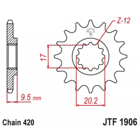 Front sprocket JTF1906