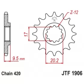 Front sprocket JTF1906