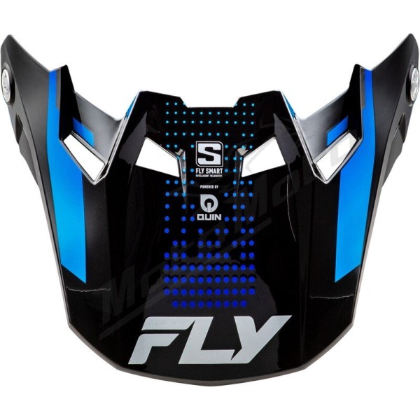 FLY RACING Formula S Carbon Protocol Peak - Black Carbon/Grey/Hi-Vis