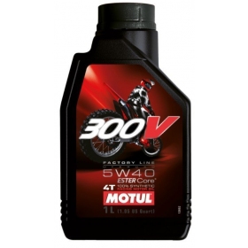 Alyva MOTUL 300V FACTORY LINE OFF ROAD 5W40 Sintetinė - 4T - 1L