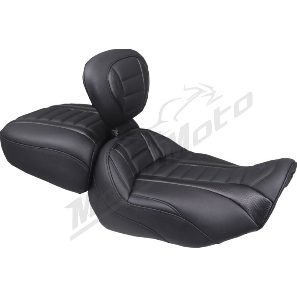 MUSTANG Wide Deluxe Touring Passenger Seat Harley Davidson FLHX / FLHXSE / FLTRX / FLTRXSTSE 1923-1977 23-26
