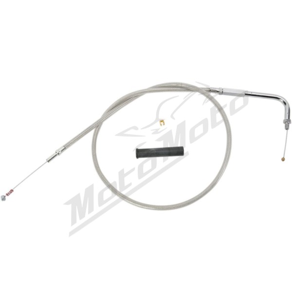 DRAG SPECIALTIES Stainless Braided Idle Cable Harley Davidson FXDB / FXDBA / FXDBB / FXDBC / FXDBP 1584-1690cc 07-17