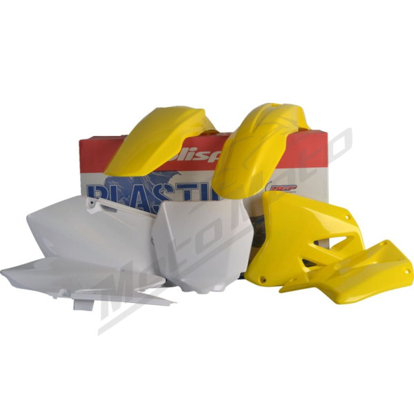 POLISPORT Body Kit Yellow / White Suzuki RM 125-250 01-08