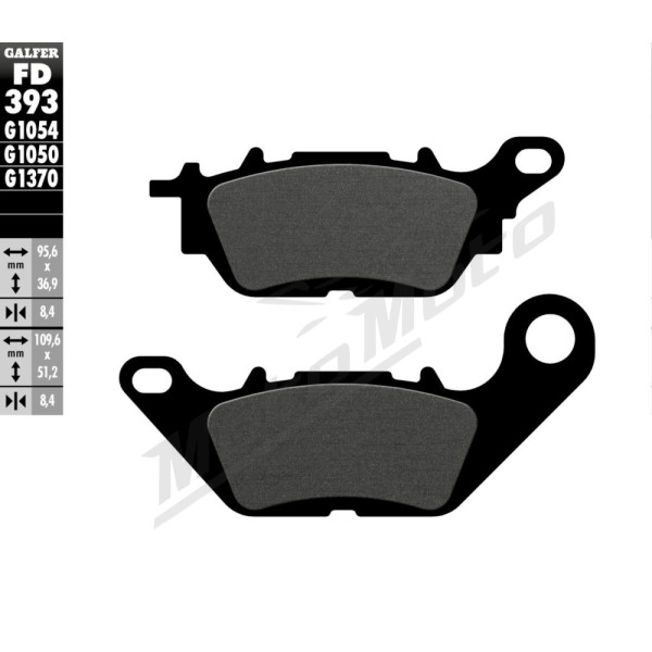 GALFER Semi-Metallic Brake Pads Yamaha G / GPD / T / XC / XSR / YBR 125-155cc 07-24