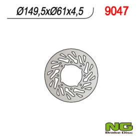 NG Front Fixed Brake Disc 149.5x61x4.5mm Polaris 400-500cc 01-02