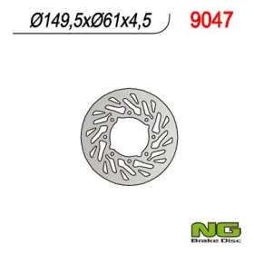 NG Priekinis fiksuotas stabdžių diskas 149.5x61x4.5mm Polaris 400-500cc 01-02