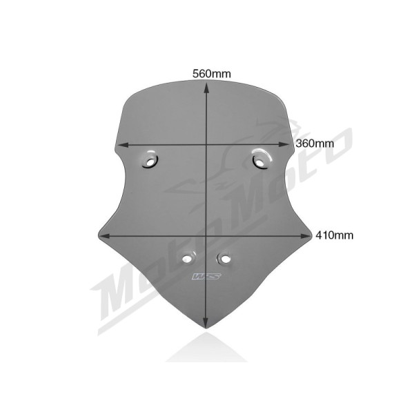 WRS CAPONORD Windscreen Smoke Ducati Multistrada V4 1200cc 21-24