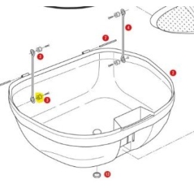 Givi Z112R rubber fasteners
