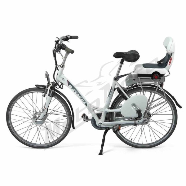 POLISPORT Guppy Junior Rear Child Bike Seat Carrier Mounting - Light Gray/Dark Gray