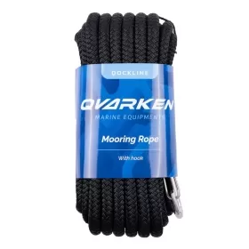 Qvarken Mooring Rope Dockline with hook Black