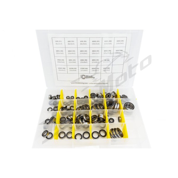 BLACK BEARING Bearing Box Kit B5 Balck 142 pcs