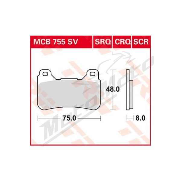 TRW SV Series Sindered Brake Pads Honda CB / CBR / VFR 600-1000cc 04-17