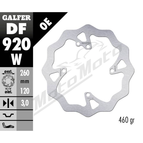 GALFER Wave® Front Brake Rotor Sherco SE / SEF / SEF-R / SE-R 250-300cc 14-22