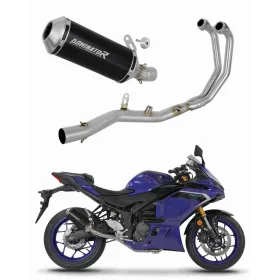 Yamaha YZF-R3 2025-2026 Dominator pilna išmetimo sistema OV G2 BLACK + dB killer