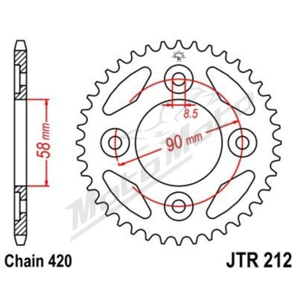 JT Chain Set 420HDR 15/34 Honda Monkey 125 18-21