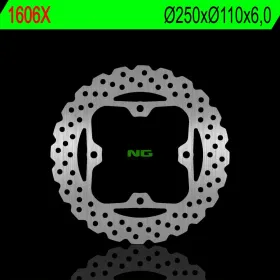 NG Rear Fixed Brake Disc 250X110X6.0mm Kawasaki KLZ / Z / ZZR 1000-1400cc 06-22