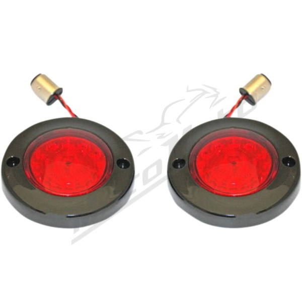 CUSTOM DYNAMICS ProBEAM® Flat Bezel Rear LED Turn Signals Harley Davidson FLHR / FLHRC 1340-1750cc 86-22