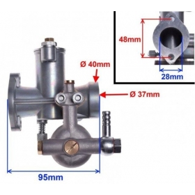 Carburetor 29mm (screwed on) BMW R-35 