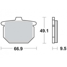 BRAKE PADS FERODO FDB182P / MCB54 STANDARD PLATINUM