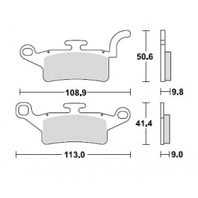 Brake pads POLINI FT3146 / MCB835 ORIGINAL