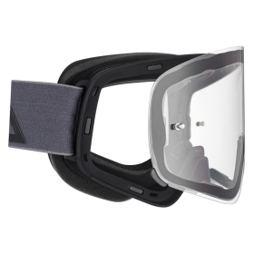 AMOQ Vision Magnetic Motocross / Snow Goggles Dark Grey / Black (Clear Lens)