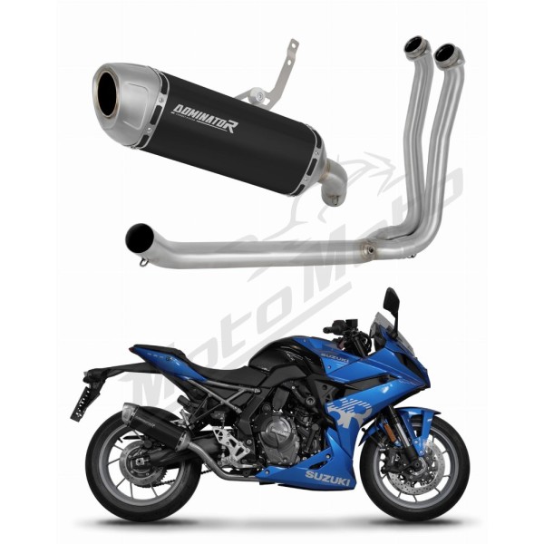 Suzuki GSX-8S / 8R 2022-2024 Dominator Full Exhaust System S6 BLACK + dB killer