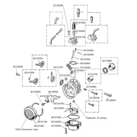 Idle adjustment screw Dellorto SHA / SHBA / SHBC