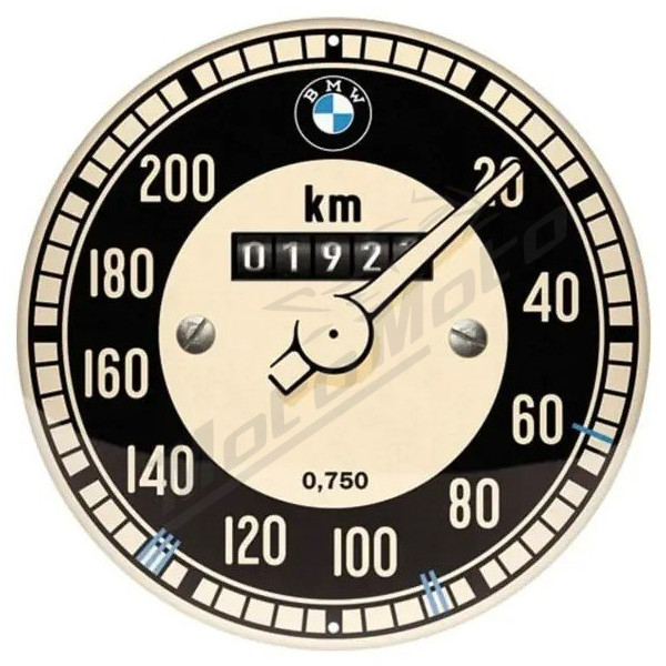 TIN SIGN ROUND BMW - TACHOMETER Ø35cm