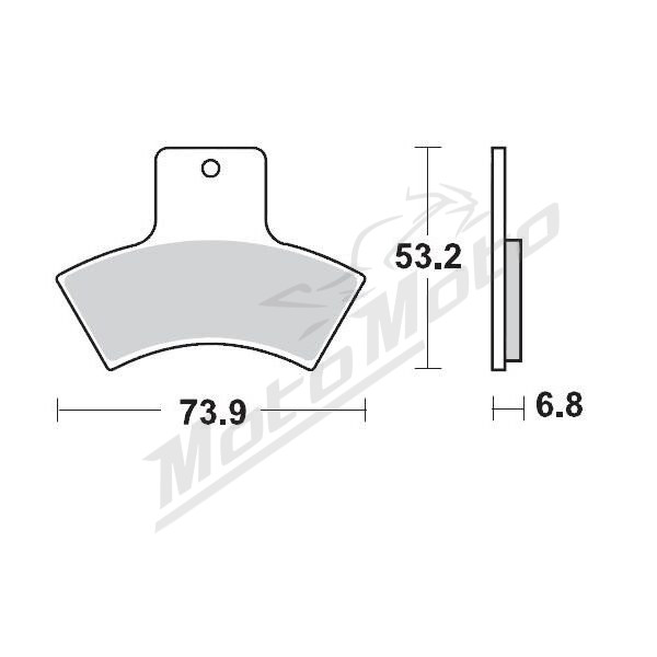 MOTO-MASTER Rear Racing Brake Pads ATV Polaris Magnum / Scrambler / Sportsman / Trail Boss / Xpedition / Xplorer 325-500 96-13
