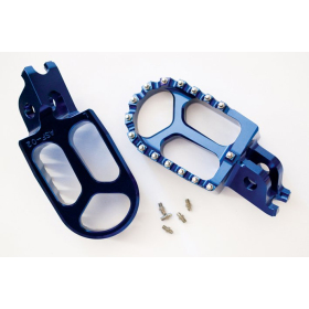 JR Front Peg Footrests Blue Kawasaki KX 250-450cc 06-14