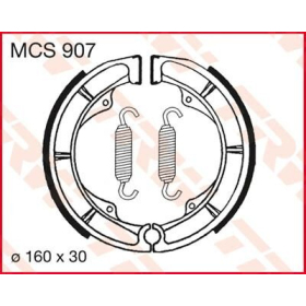 TRW Brake Shoes Suzuki DR / GN / GR / GS / GSX / GT / LS / LST-F 250-750cc 79-08